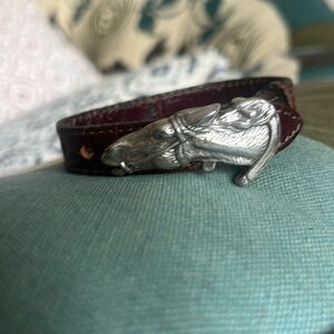 Vintage Brighton horse head leather bracelet
